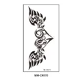 Tribal heart wing temporary tattoo sticker black body art design waterproof sexy sticker - 160*85mm / Black Totem Heart Wings Style (CR070)