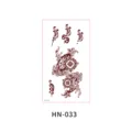 Waterproof brown henna floral tattoo sticker lace body art temporary tattoo design - Henna Floral Lace Style (HN—033)