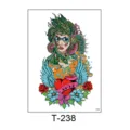 Waterproof temporary tattoo sticker for men and women, cool geisha arm tattoo design with wings. - T-238 (Geisha Heart Wings Style)