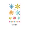 Colorful snowflake temporary tattoo stickers, cute Christmas decorative skin art decals for kids. - WS-H004