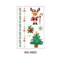 Kids Christmas cartoon temporary tattoo stickers cute holiday decorative body art sheet. - WS-H005