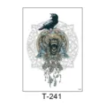 Temporary tattoo sticker featuring bear and raven design waterproof body art for adults new - 150*210MM / Nordic Bear and Raven Style (T—241)