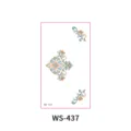 Autocollant de front vintage de Dunhuang maquillage de visage Hanfu traditionnel SKU WS-437 - Bindi Dunhuang (WS437) / 105*60mm