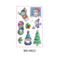 Kids Christmas temporary tattoo stickers cute cartoon crayon style holiday body art - WS-H013