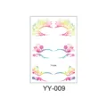 Autocollant de tatouage de cils temporaire étanche autocollant de maquillage des yeux - Style 9 (YY-009) / 150x105mm