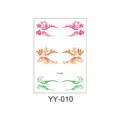 Autocollant de tatouage de cils imperméable temporaire maquillage des yeux floral beauté - Style 10 (YY-010) / 150x105mm