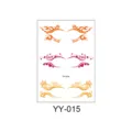 Autocollants de tatouage de cils temporaires imperméables simulation eyeliner maquillage. - Style 15 (YY-015) / 150x105mm
