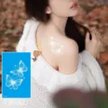 White butterfly temporary tattoo sticker, vintage ins style sexy body art for women and girls. - White Butterfly Style (HD-022)