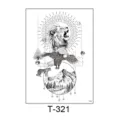 Waterproof temporary tattoo sticker for men and women, long-lasting arm body art transfer. - 150*210MM / Geometric Animal Totem Style (T-321)