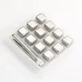 Reusable stainless steel ice cubes set with plastic tray and tongs for drinks cooling - Box of 12 (with Tongs)