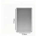 Piastra di ghiaccio in acciaio inossidabile per borsa frigo, 17,5x11,5 cm piastra di metallo. - Sacchetto OPP / Grande 1 Pezzo