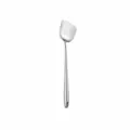 Stainless steel cooking spatula, durable metal kitchen utensil with ergonomic handle, 43.5cm. - Spatula