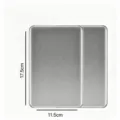 Piastra di raffreddamento in acciaio inox 17.5x11.5cm per borse termiche di conservazione. - Sacchetto OPP / Taglia Grande (Set di 2)