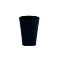 Bicchiere nero minimalista in plastica per spazzolino da denti bagno quotidiano - Nero