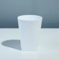 White plastic water cup minimalist style home daily use simple tabletop tumbler container - White Cup