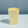 Light yellow plastic tumbler cup simple design daily use drinking cup for household - Light Yellow Cup