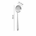 Stainless steel kitchen cooking slotted spoon skimmer ladle with long handle 44cm length - Skimmer Spoon