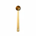 Gold stainless steel measuring spoon detail, 5ml coffee scoop with long handle for baking. - 5ml / Gold