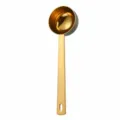 Gold stainless steel measuring spoon coffee scoop 30ml detail display of dimensions - 30ml / Gold