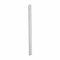 Pajita recta de acero inoxidable, sorbete de metal plateado para bebidas, 12mm por 215mm - Natural