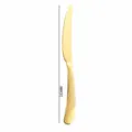 Stainless steel steak knife gold tableware with star diamond handle 232mm 74g kitchen tool - Gold Knife