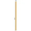 Goldener Edelstahl Strohhalm 6mm x 215mm Metall Trinkhalm wiederverwendbar langlebig - 6*215 mm gerader Strohhalm (Silber)