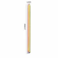 Pajita de Acero Inoxidable Titanio Arcoíris 12x215mm Reutilizable Tubo de Metal - Blanco AB