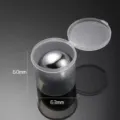 Edelstahl Whisky Eisball runde Kühlsteine Set in transparenter Aufbewahrungsbox 63mm - Silberne Eiskugel Einzeln 55mm mit Box