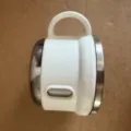 Portable 316 stainless steel vacuum insulated travel water mug with handle for daily use. - White Outer Lid
