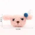 Schattige cartoon teddy hond pluche pop puppy broche haar accessoire tas decoratief speelgoed - Lichtroze