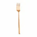 Tenedor de cena de acero inoxidable oro rosa utensilio de cocina vajilla pieza única - Tenedor de Mesa / Rosa oro