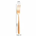 Rose Gold Stainless Steel Table Fork with Diamond Handle Cutlery for Kitchen Dining - Rose Gold Fork