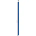 Blauer Trinkhalm aus Edelstahl, 215 mm lang und 6 mm Durchmesser, wiederverwendbar. - 6*215 mm gerader Strohhalm (Schwarz)