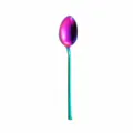 Cuchara de postre de acero inoxidable con color arcoíris, variante de cubiertos mesa - Cuchara de Mesa / Blanco AB