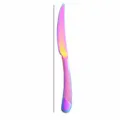 Rainbow Stainless Steel Steak Knife with Diamond Textured Handle Variant Model A - Iridescent Knife