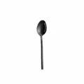 Cuchara de postre negra de acero inoxidable con dimensiones y un peso preciso. - Cuchara de Té / Negro