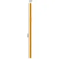 Goldener 304 Edelstahl Trinkhalm mit Rillen, 215 mm Länge, 10 mm Durchmesser für Getränke. - 10*215 mm gerades Trinkrohr (Silber)
