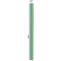 Regenbogen Edelstahl Trinkhalm 12mm x 215mm bunte Metallstrohhalme für Becher und Getränke. - 12*215 mm gerades Rohr (farbig)
