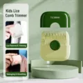 Kids Bangs Hair Trimmer Portable Split Ends Cutter Green Two-in-One Haircut Comb - Green [2-in-1 Hair Trimmer & Comb]