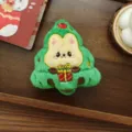 Cute Christmas tree plush cartoon doll pendant bag ornament festive atmosphere decor. - Rabbit Christmas Tree (Back Opening)