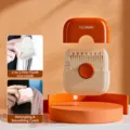 Children hair bangs trimmer manual cutting comb orange color dual use portable hair styling tool - Orange (2-in-1 Hair Thinning & Combing)