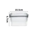 Transparante kunststof voedselopslag pot met deksel, keuken organizer, 10.5x6.7cm container. - 460ml / Transparant