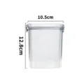 Transparante kunststof voedsel opbergdoos luchtdicht voorraadpot keuken 10.5x12.8cm - 950ML / Transparant