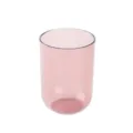 Transparante roze kunststof mondspoelbak, moderne minimalistische tandenborstelhouder badkamer. - 301-400ml / Transparant roze
