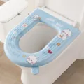Waterdichte EVA toiletzitting hoes, universele vier seizoenen schattige berenpatroon blauw. - Beer Print / Blauw