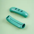 Silicone pot handle cover heat resistant anti-scald sleeve for soup pot casserole kitchen tools - 2-Piece Set / Green
