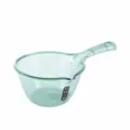 Mestolo d'acqua in plastica verde trasparente con manico, durevole per cucina e bagno - Verde