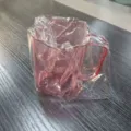 Pink plastic toothbrush cup mouthwash cup variant, modern simple bathroom washing mug item. - Pink