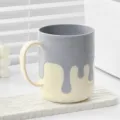 Plastic mondspoelbeker minimalistische tandenborstelhouder creatief druipontwerp badkamer - 301-400ml / Blauw