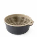 Cesto di scarico da cucina in plastica a doppio strato medio blu diametro 21cm altezza 9cm - Taglia M / Blu